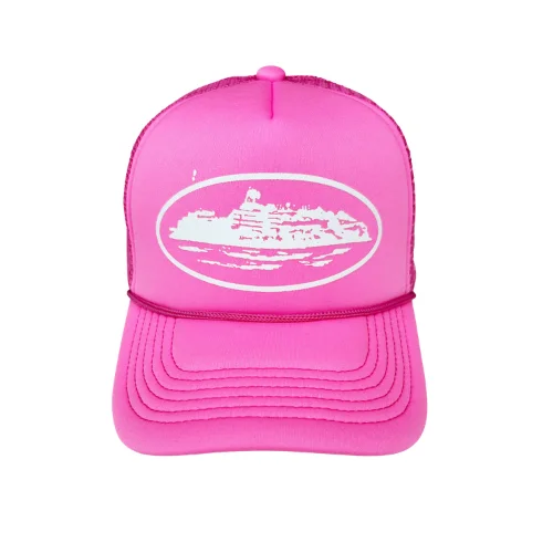 Corteiz Alcatraz Trucker Hat Pink